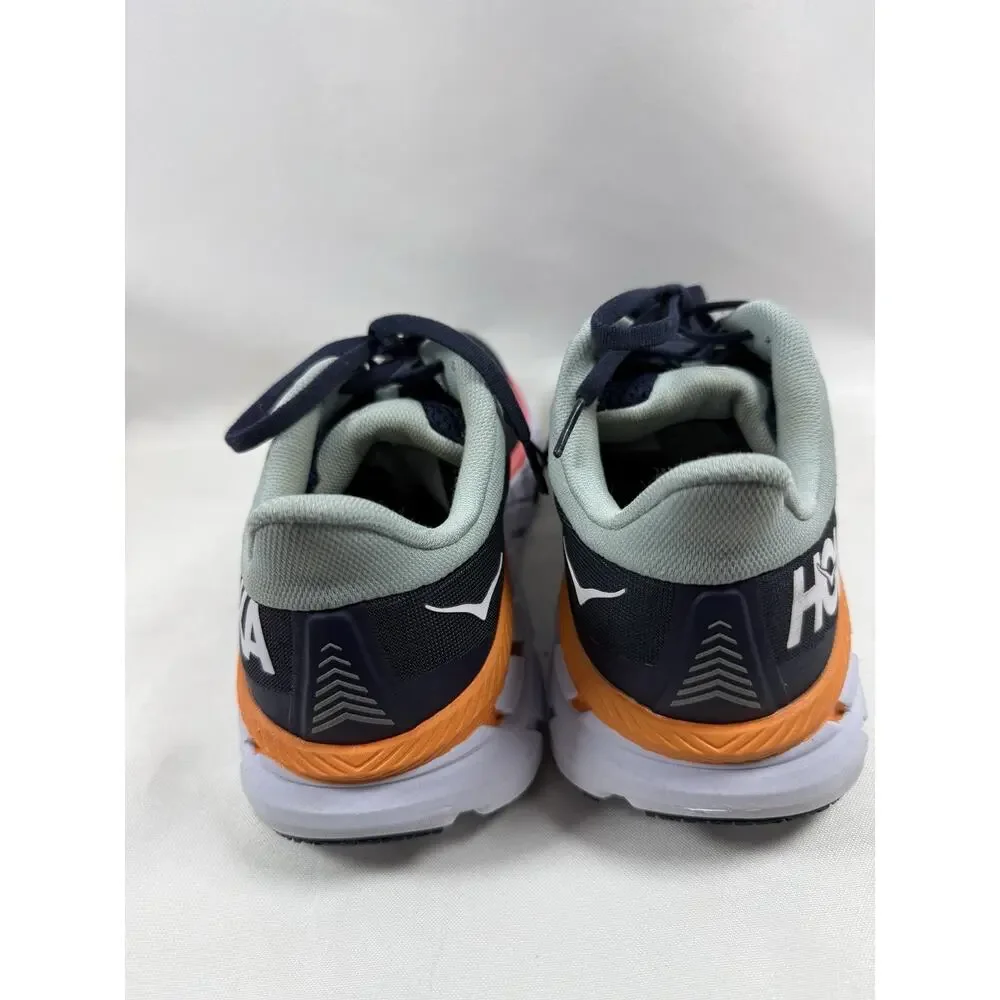 HOKA Clifton 7 Wide Women’s Running Shoes Navy Orange US 9D EU 41⅓